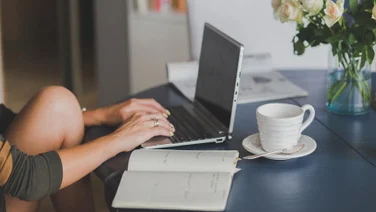 Person using laptop