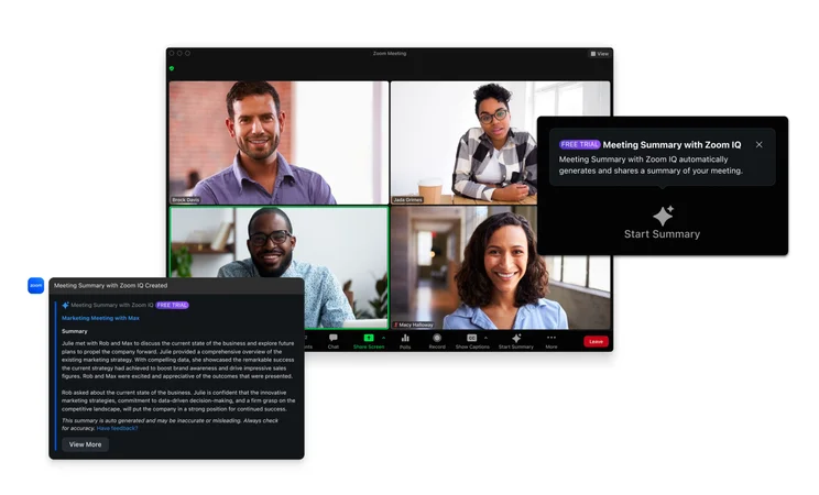 Zoom IQ meeting summaries
