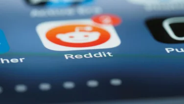 Reddit icon on a smartphone