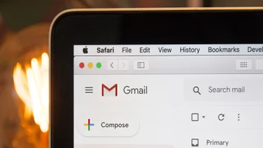 gmail being used on a laptop