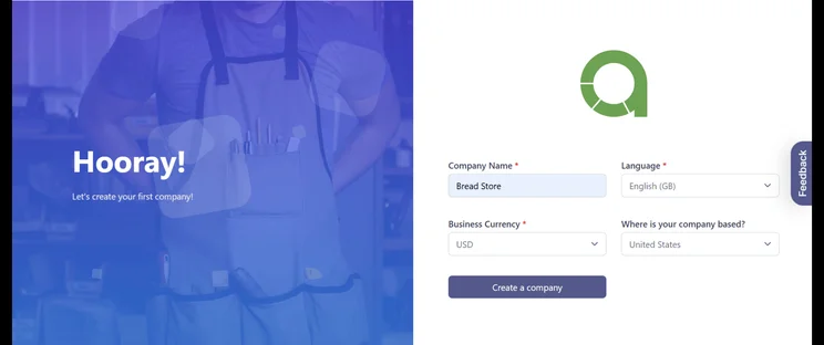 Screenshot of Akaunting. Source: Tech.co testing