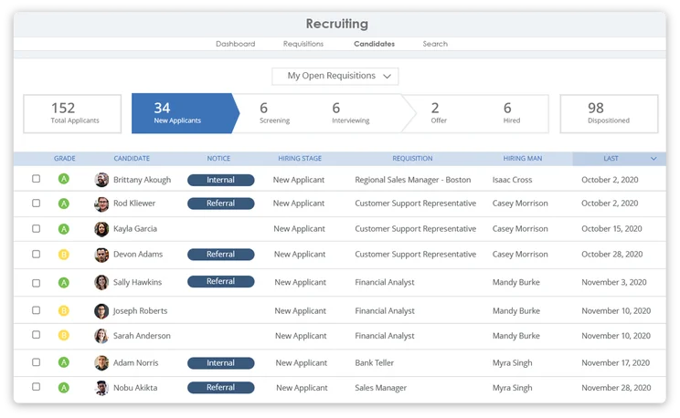 ADP applicant tracking system integration with ClearCompany