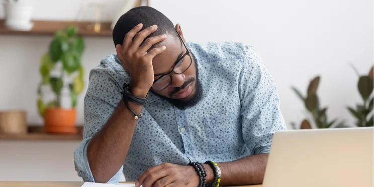stressed worker