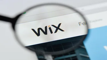 Wix logo under magnifying glass
