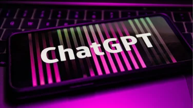 image of chatgpt on phone