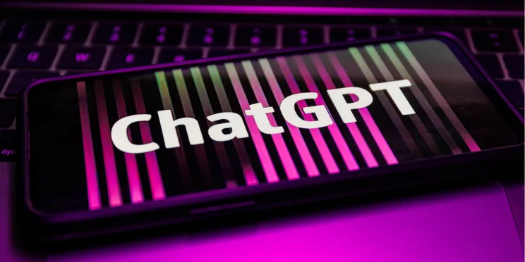 image of chatgpt on phone
