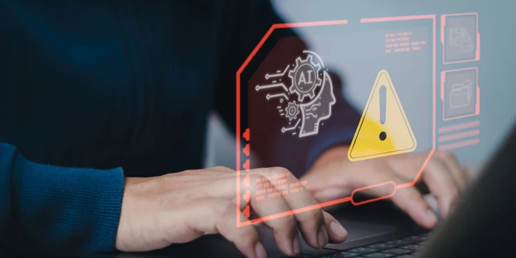 AI Cybercrime Laptop