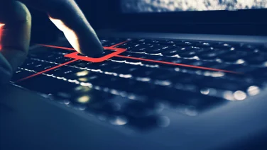 picture of person pressing keyboard