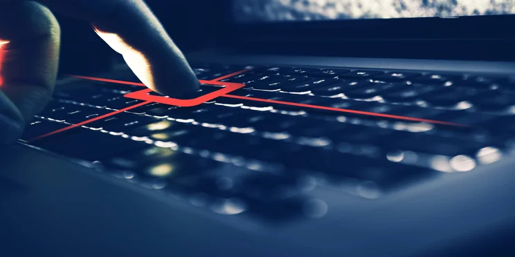 picture of person pressing keyboard