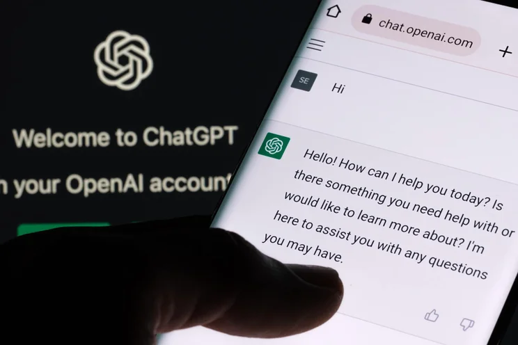ChatGPT on smartphone