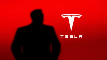 Musk With Tesla Logo
