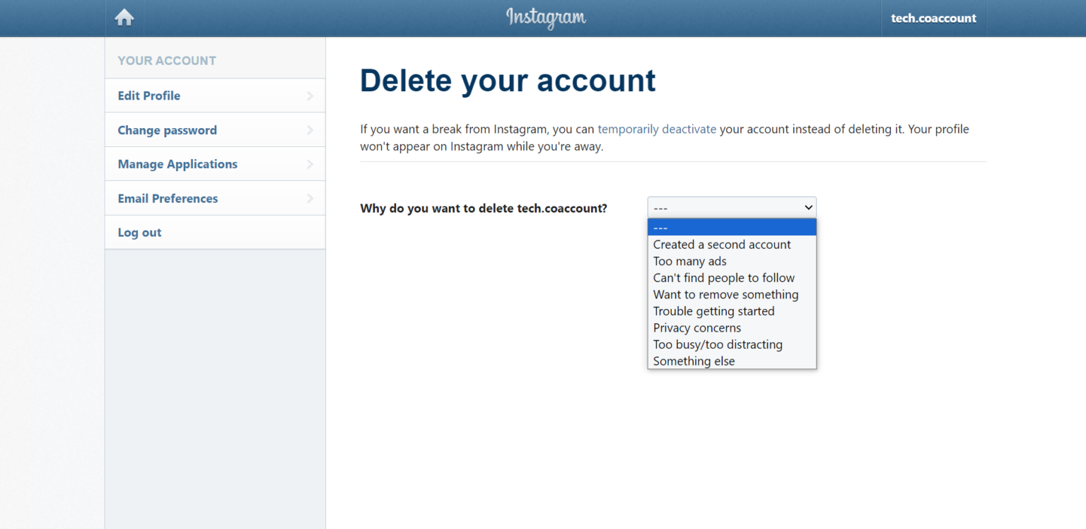 Photo inspiration: Instagram Account Deletion Request Reference: How To Deactivate Or Permanently Delete Instagram Right Now