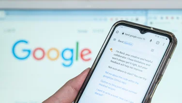 Google Bard on phone