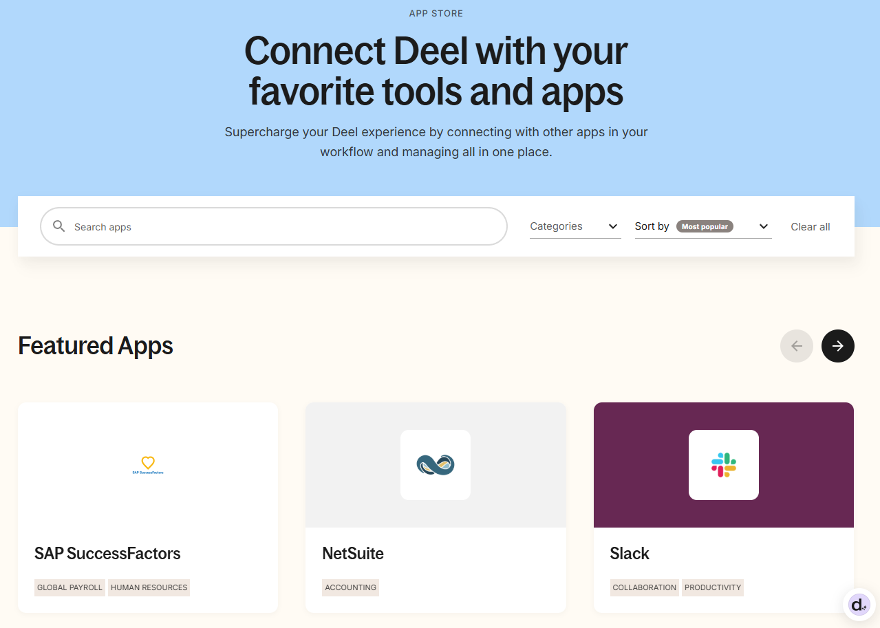 Deel App Library