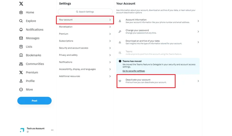 How to delete your X account: Step 4