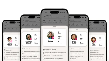 Official Airbnb image of verified and trusted user profiles