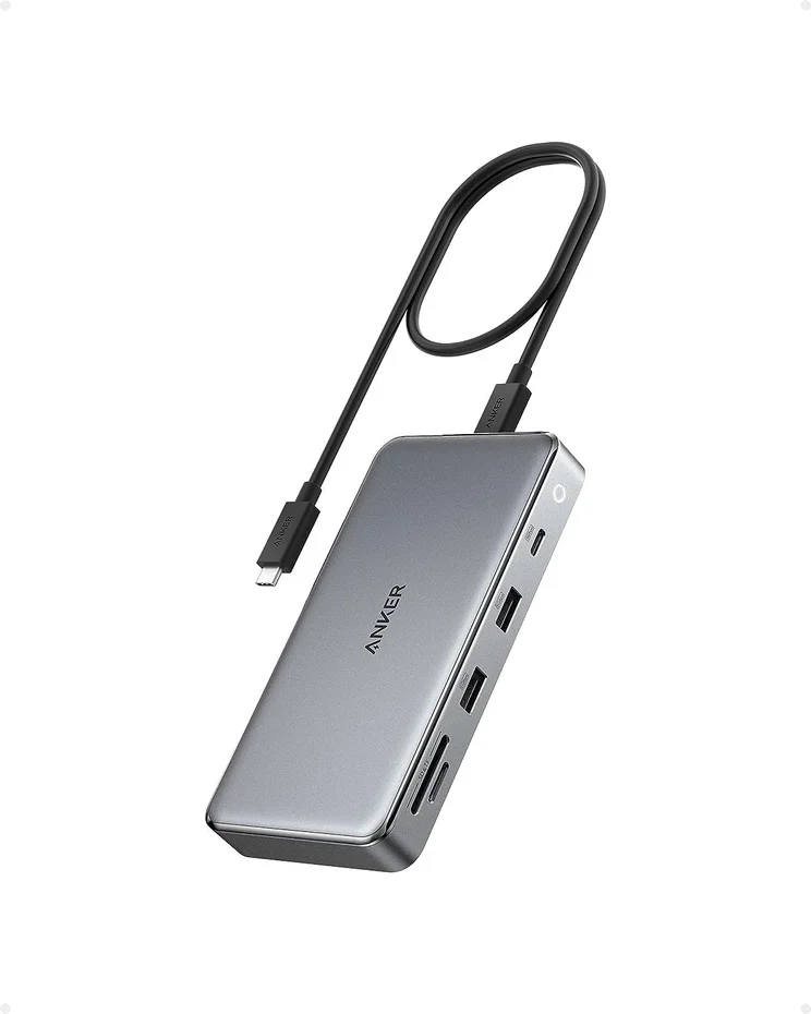 An Anker laptop hub accessory