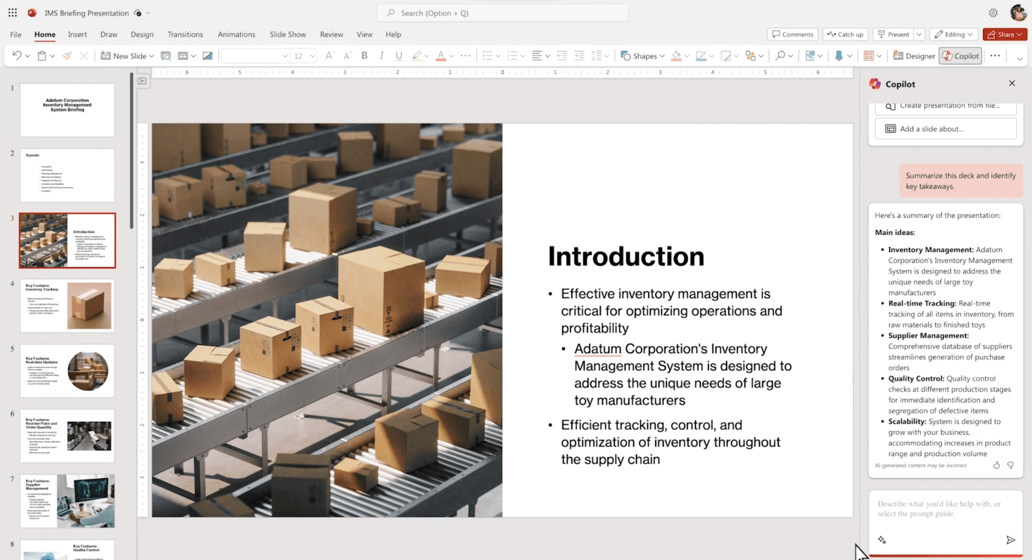 Microsoft Copilot in PowerPoint