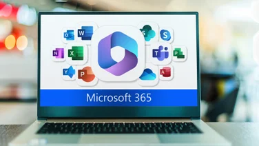 Microsoft 365 office on laptop