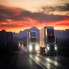 Trucks on the road