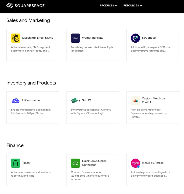 Squarespace Extensions