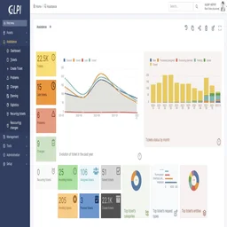 Screenshot of GLPi open source asset tracking software
