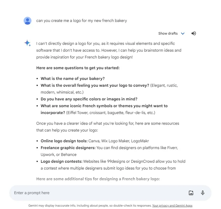 bard answers logo query