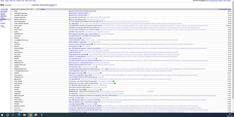 Screenshot of Gmail's HTML view, which is being sunset by Google this month