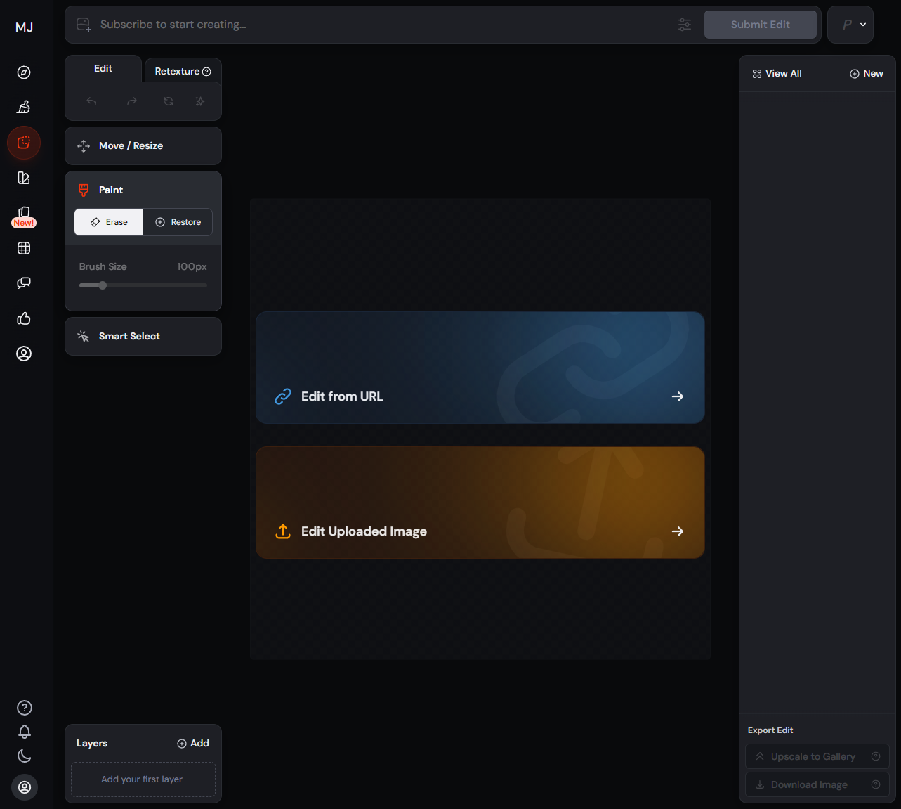 Midjourney Editing Tool