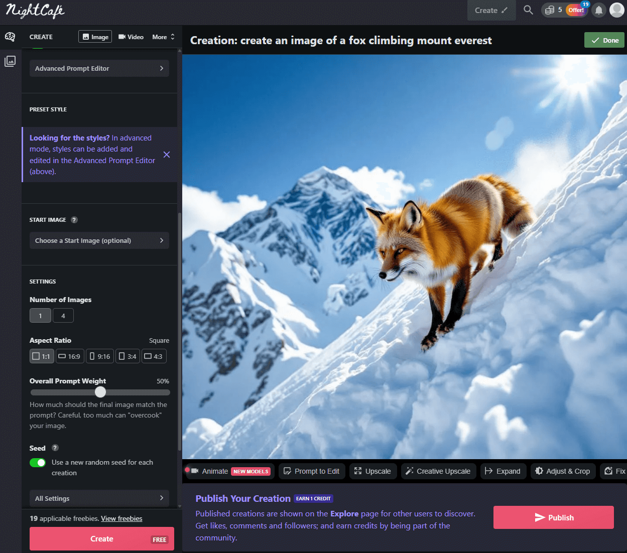 Nightcafe Image Generator