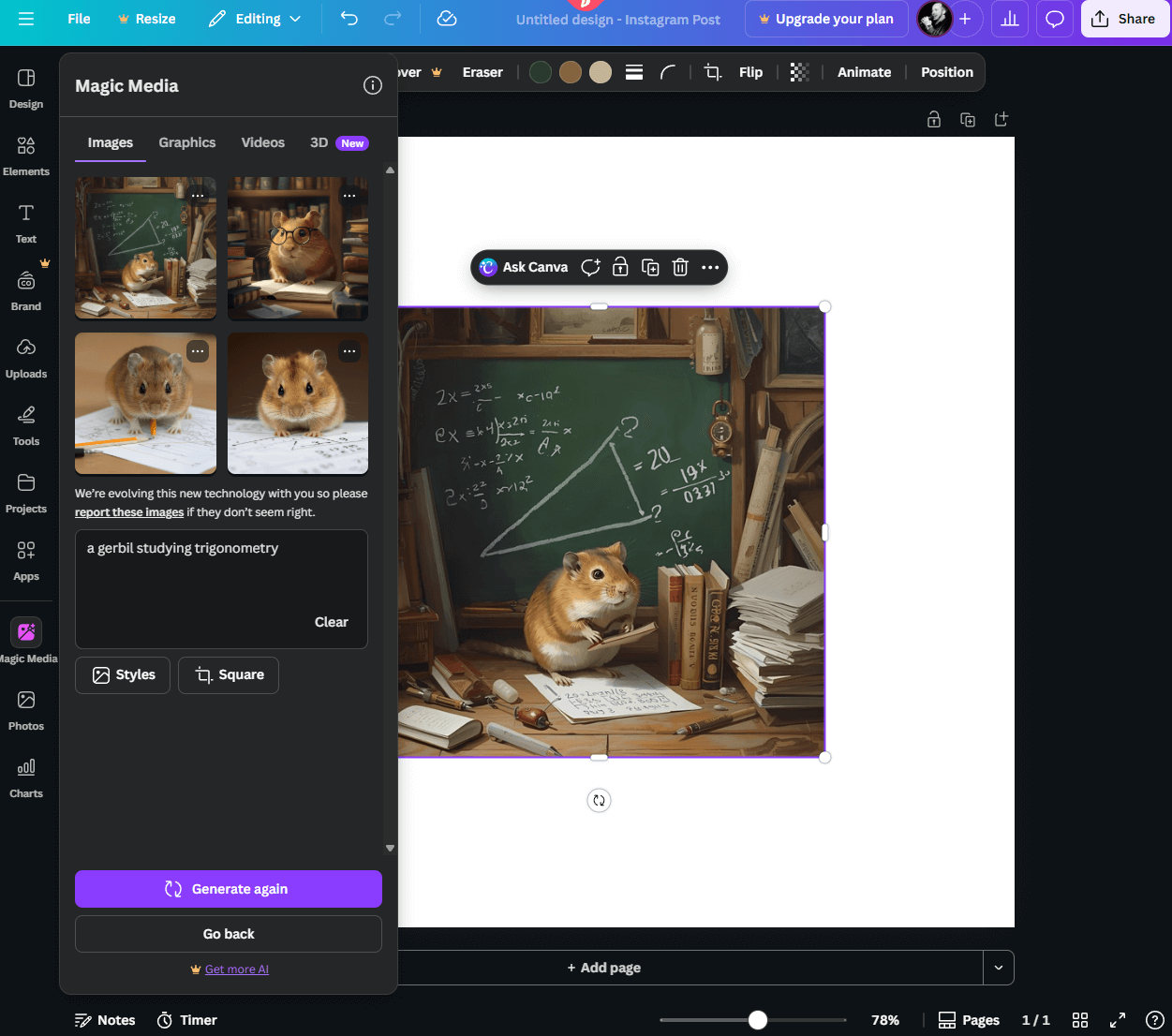 Canva AI Image Generator