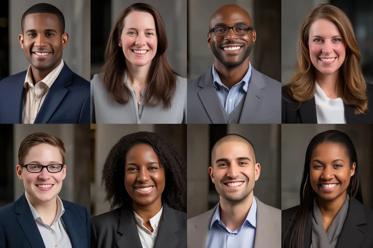 Example of some AI generated LinkedIn headshots