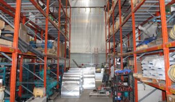 Hardware and assets in a warehouse