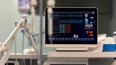 Heart rate monitor in healthcare or hospital