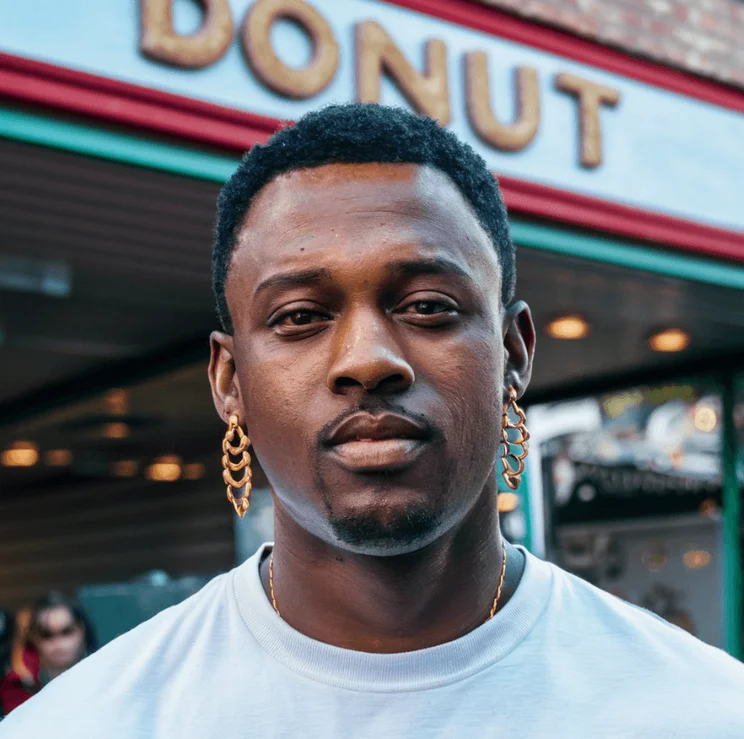 AI Image Tall Guy Gold Earrings