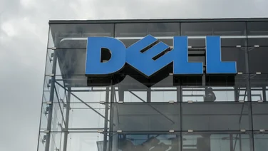 Dell corporate office under cloudy skies