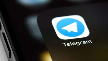 The Telegram app on a phone