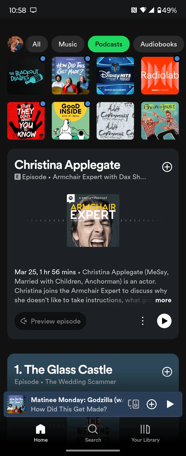 Spotify Podcast Home
