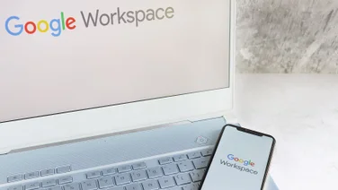 Google Workspace on a phone and desktop