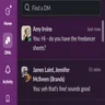 The direct message stream in Slack. Image: Tech.co