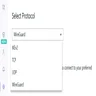 Selecting a VPN protocol, in PureVPN. Image: Tech.co