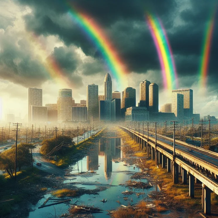 Image Creator from Microsoft Designer Dystopian NOLA
