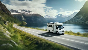 Motorhome on a Highway