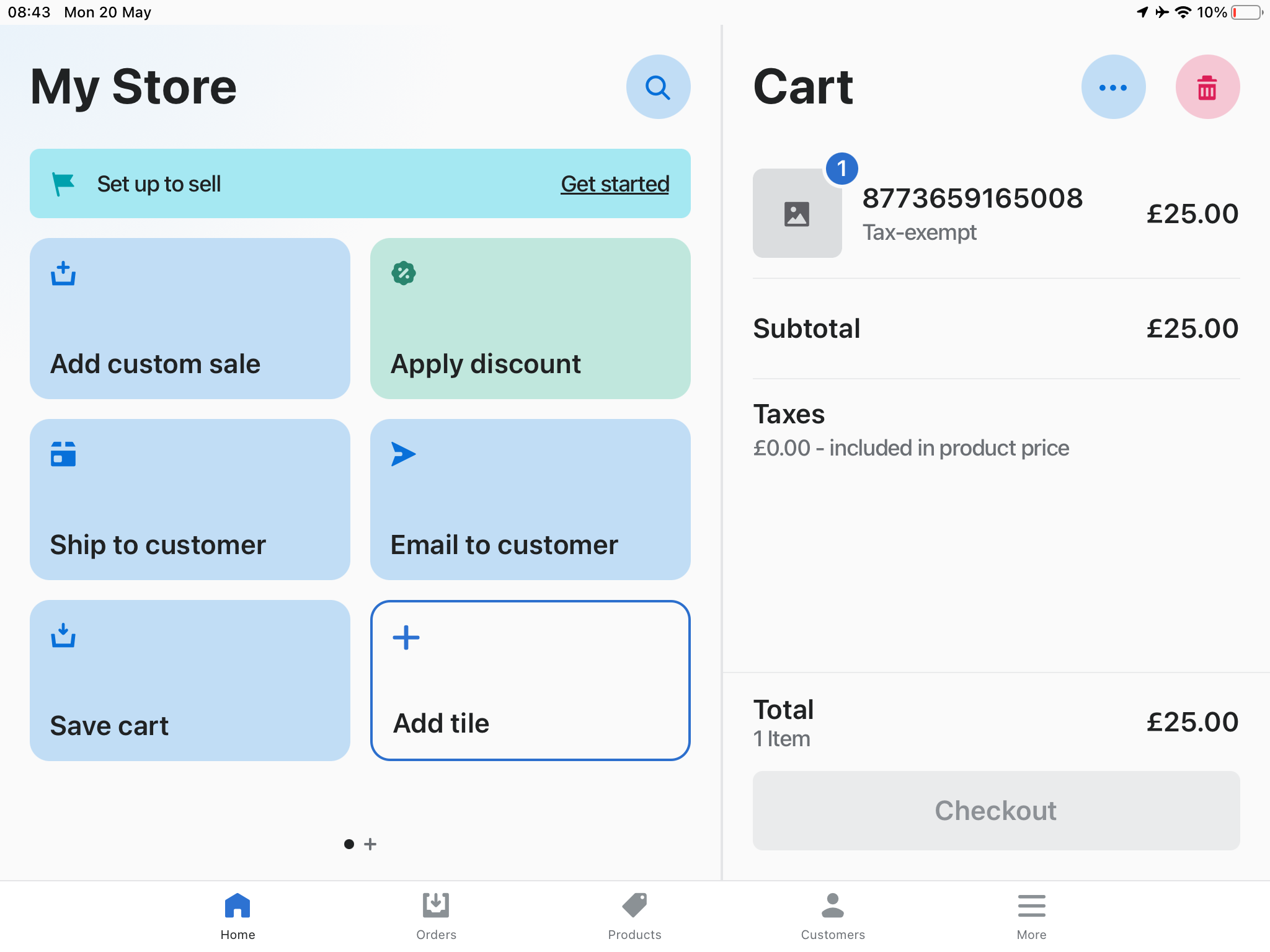 Shopify POS ordering features