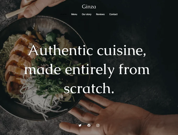 Hostinger Template Ginza