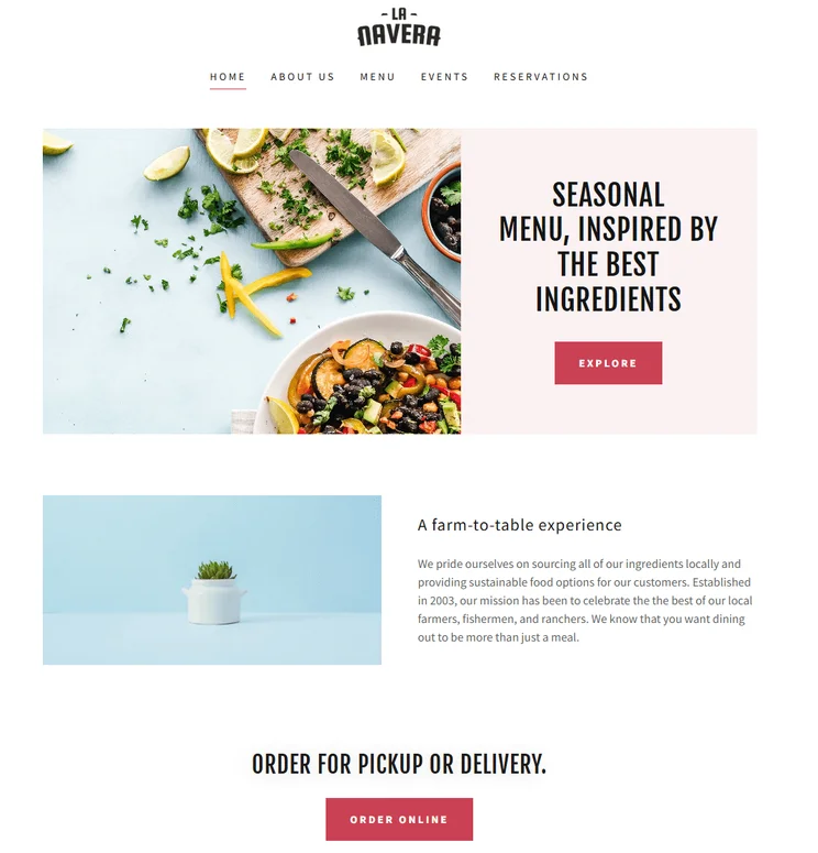 GoDaddy Template La Navera