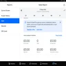 Square POS sales report displaying gross sales, transaction count, and financial summary.