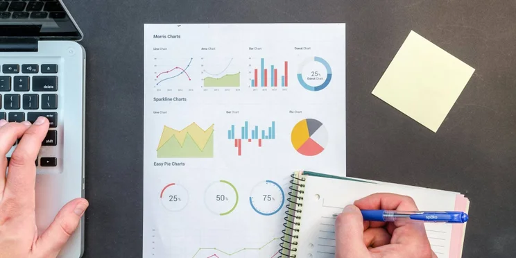Data entry, done with paper charts and a laptop