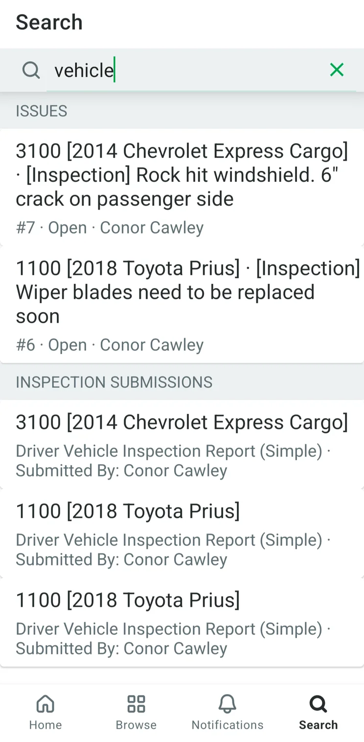 Fleetio Go Search