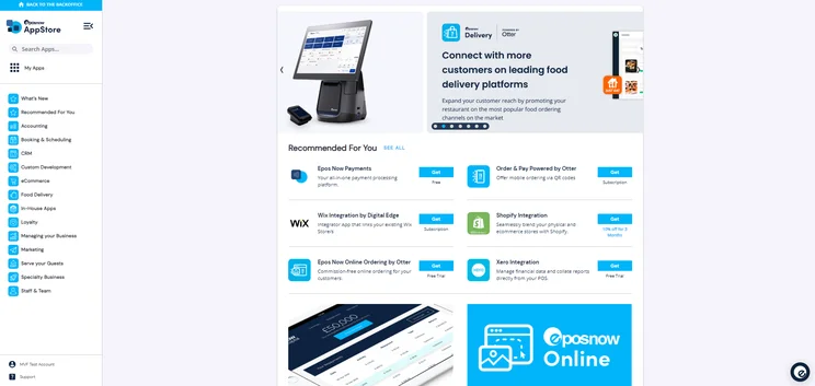 Epos Now app store